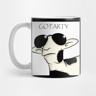 The Coolest Goat Sunglasses Go Party Mug